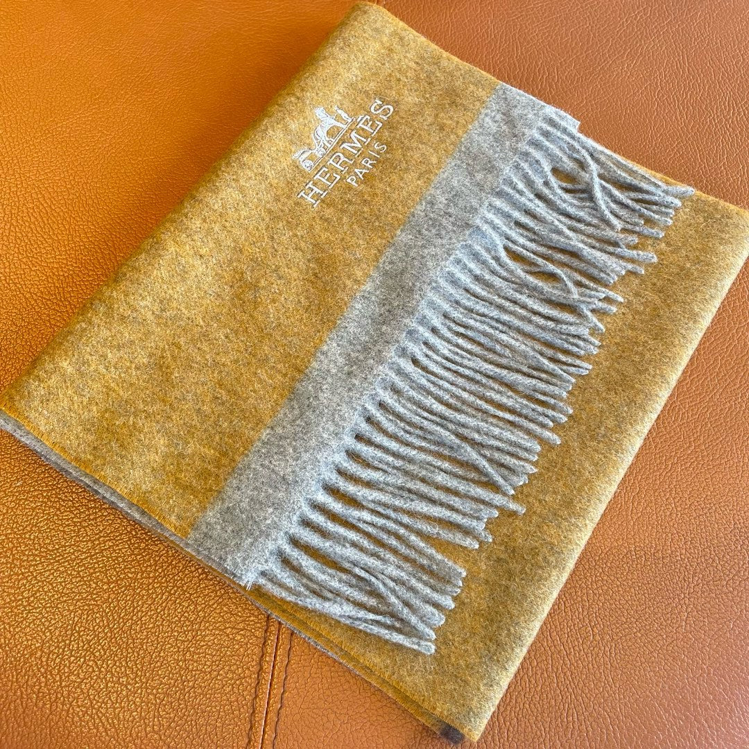CASHMERE SCARF 180 CM HONEY ORANGE