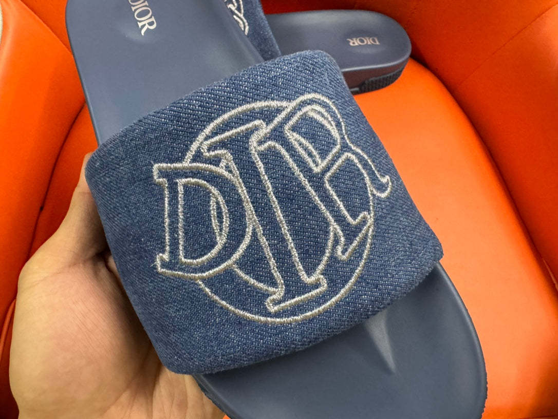 CD AQUA SLIDE SANDAL AEGEAN DENIM