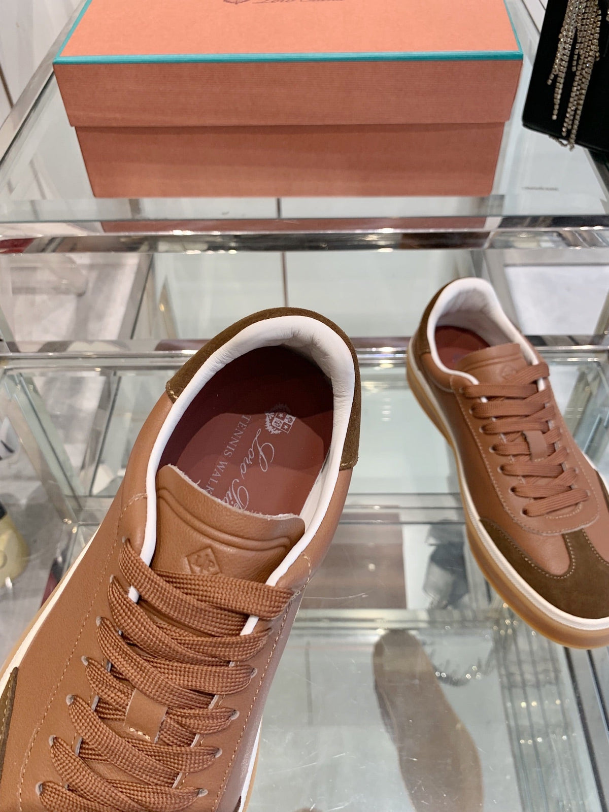 LP Tennis Walk Sneaker Brown Suede 307245