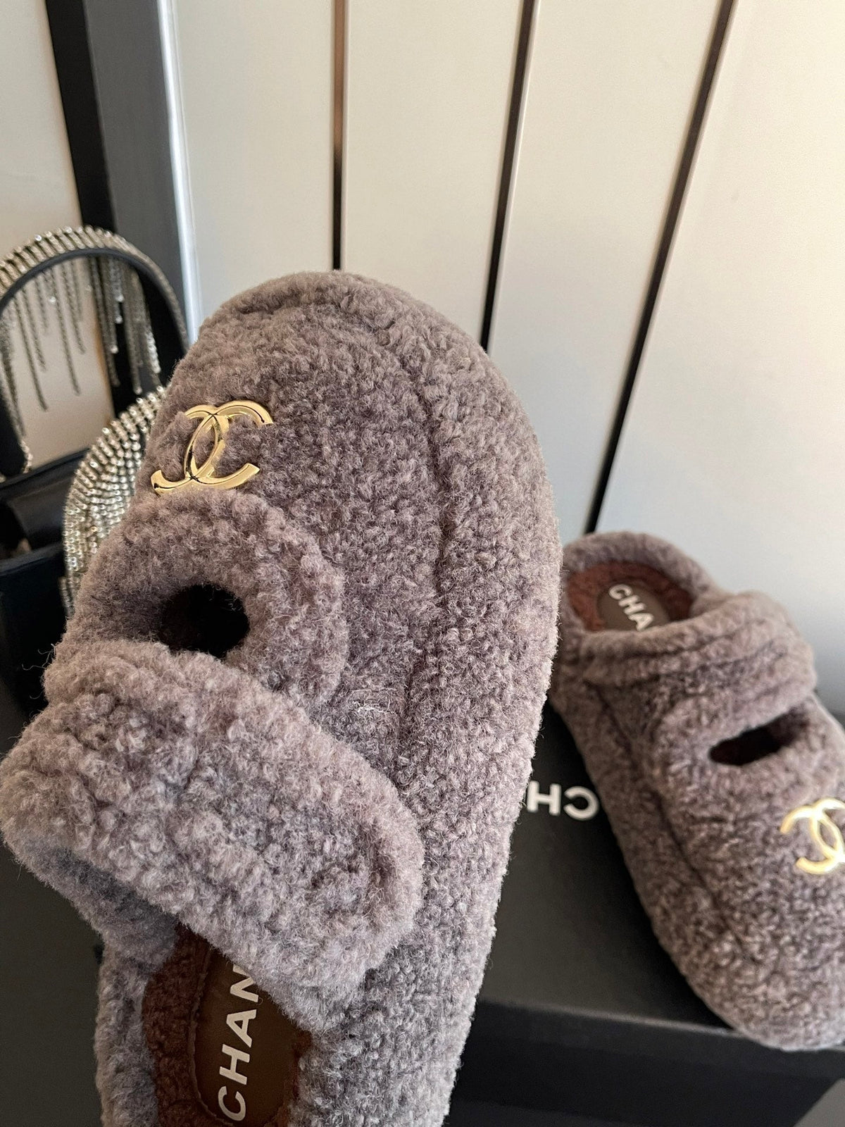 Chanel 2026 Furry Mule Wool 176755