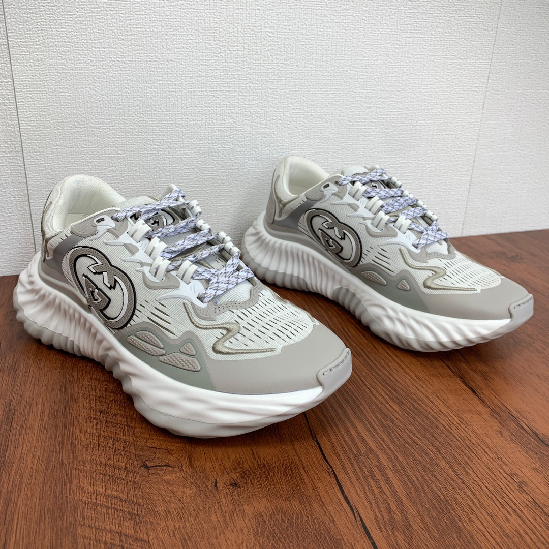 GG Men's Ripple Sneaker Grey Mesh 536984