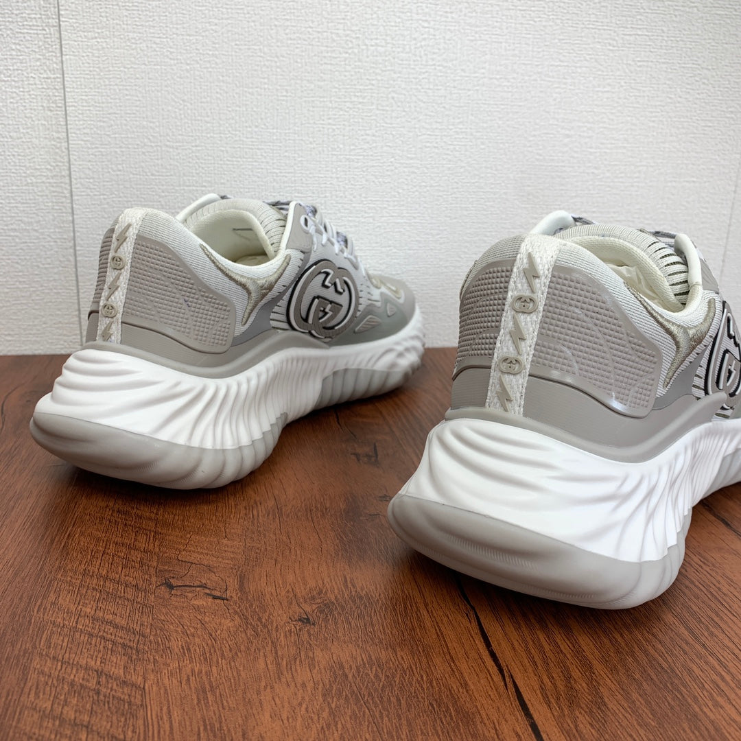 GG Men's Ripple Sneaker Grey Mesh 536984