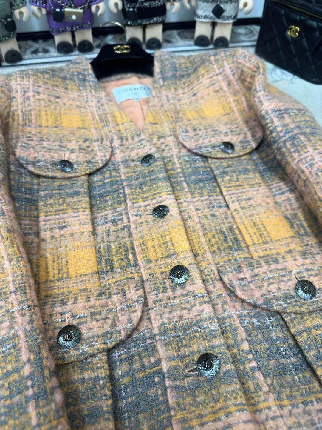 CC 25 Tweed Jacket Multicolor Cotton Wool 251968