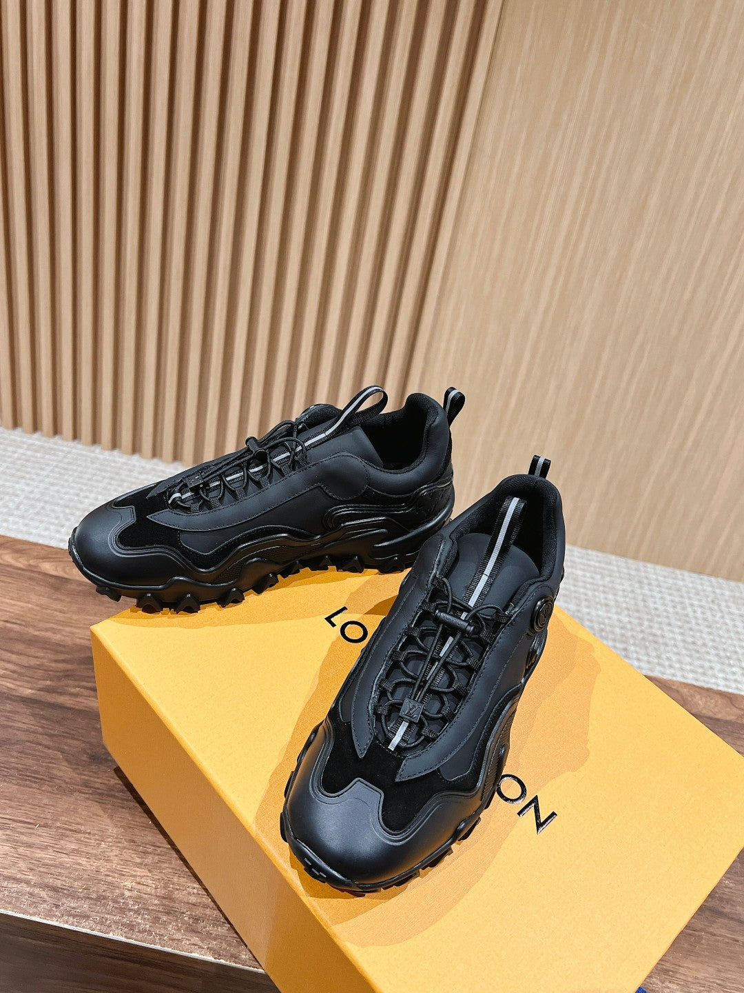 LV Rush Sneaker Black Cowhide