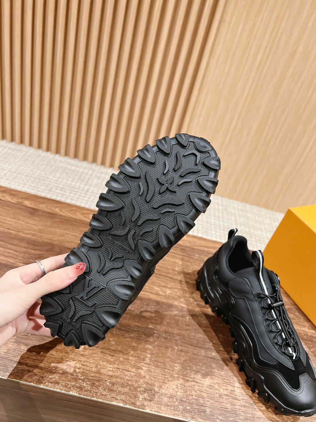LV Rush Sneaker Black Cowhide