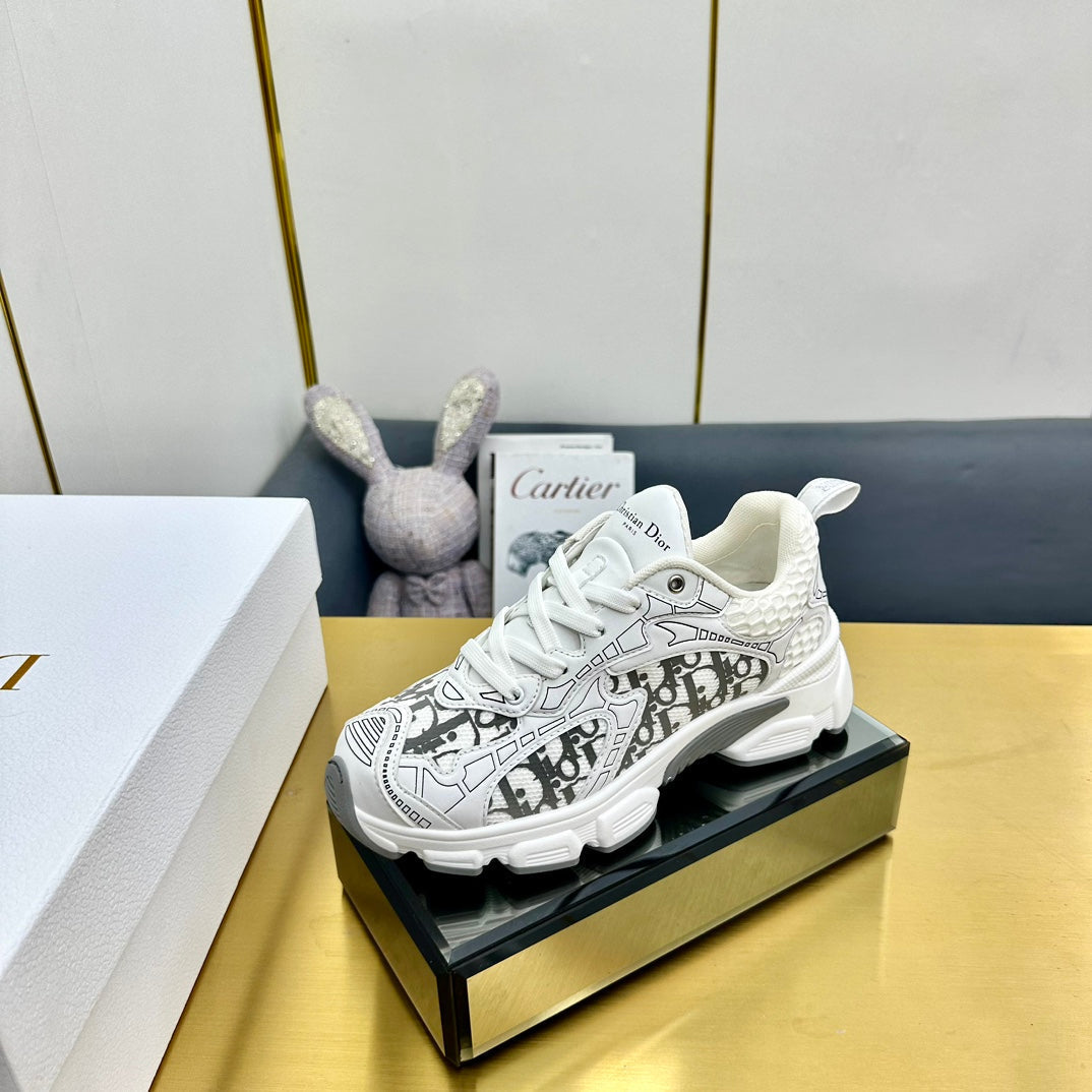 CD Chrono Sneaker 40mm In White Mesh Fabric 994570