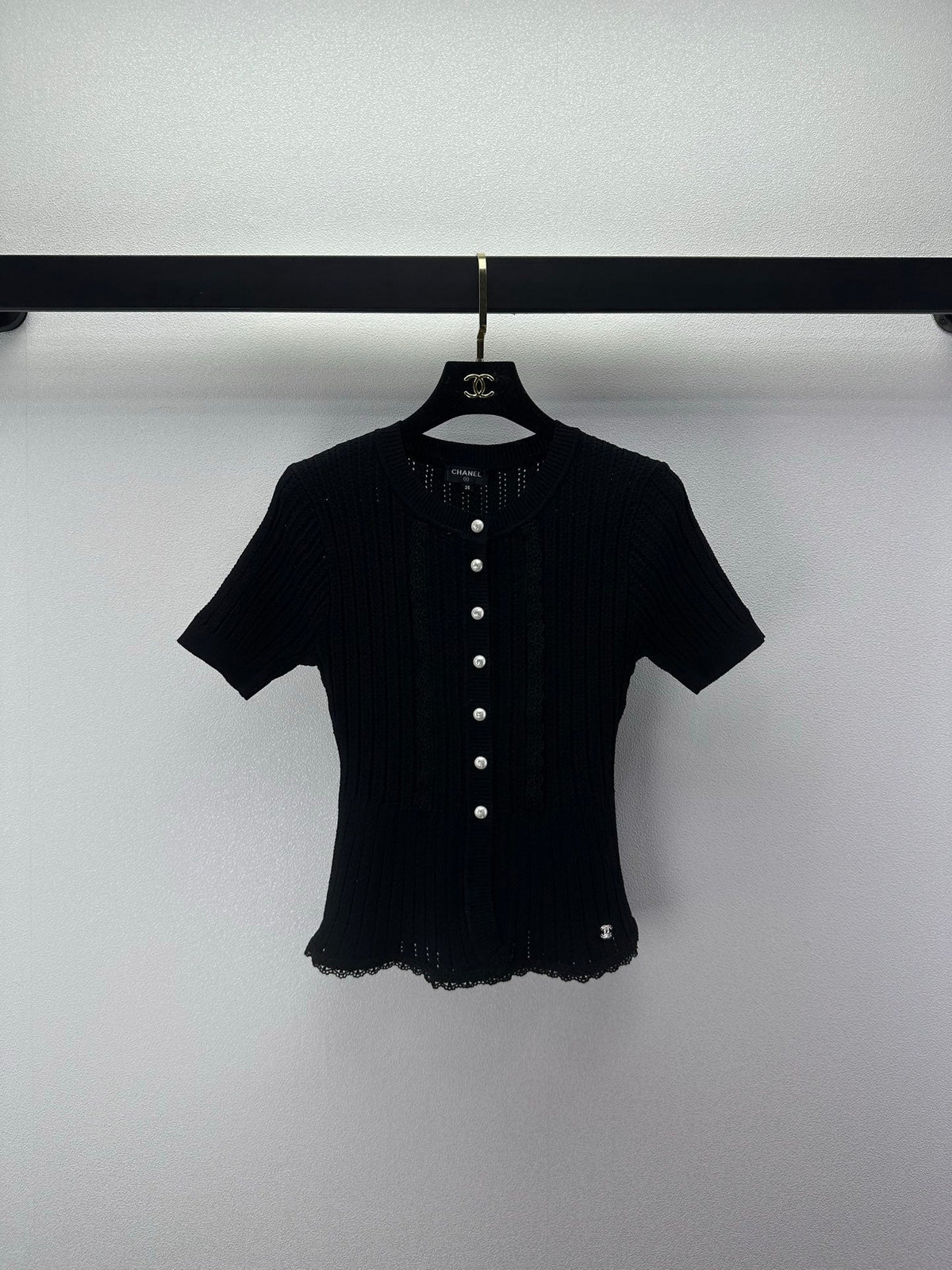Chanel 2026 Short-sleeve Top Cotton 395474