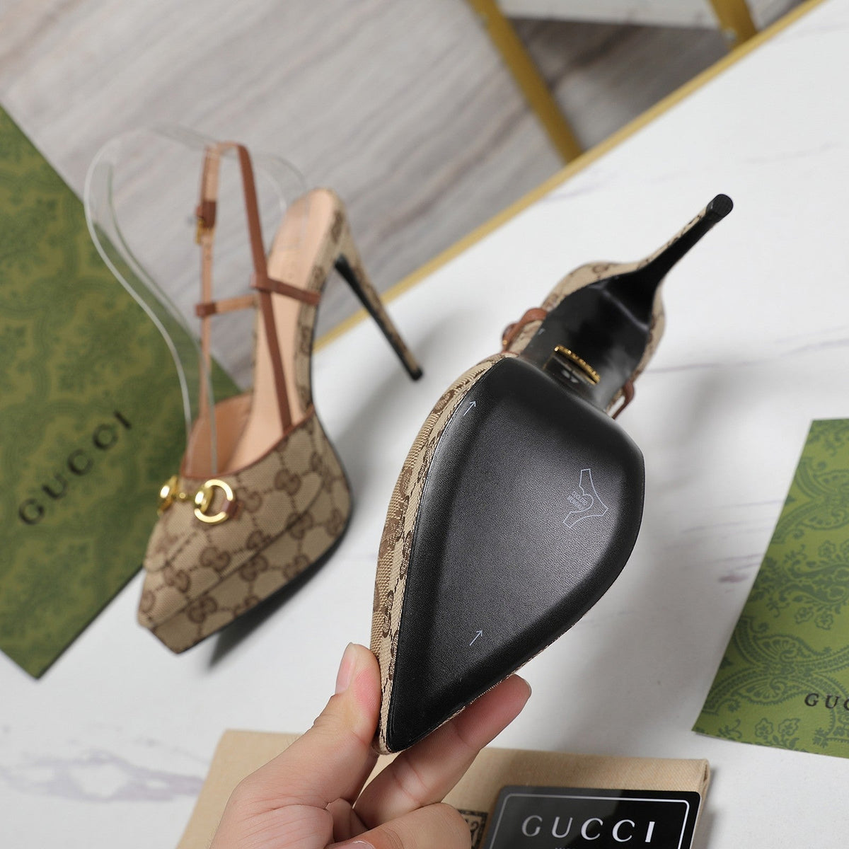 GG Valentino High heels Brown