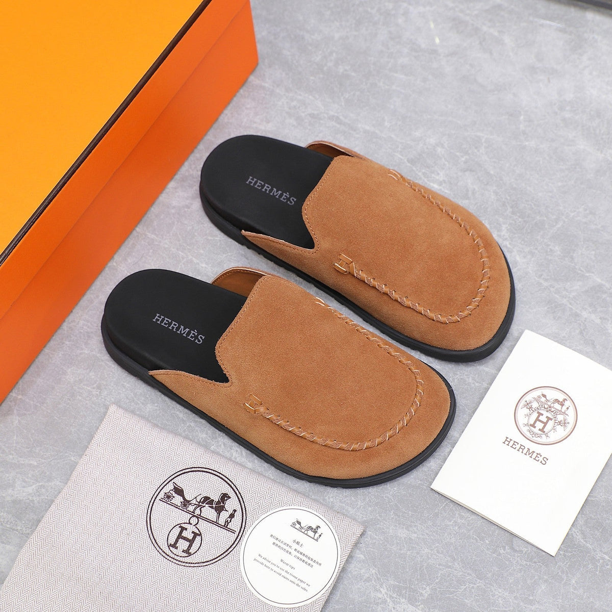 HM 25 Johan Mule Brown Suede