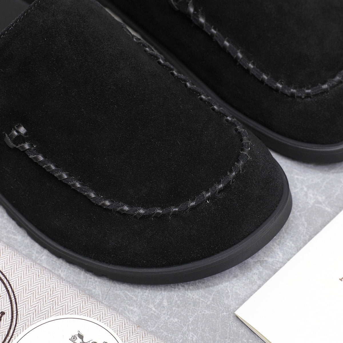 HM 25 Johan Mule Black Suede
