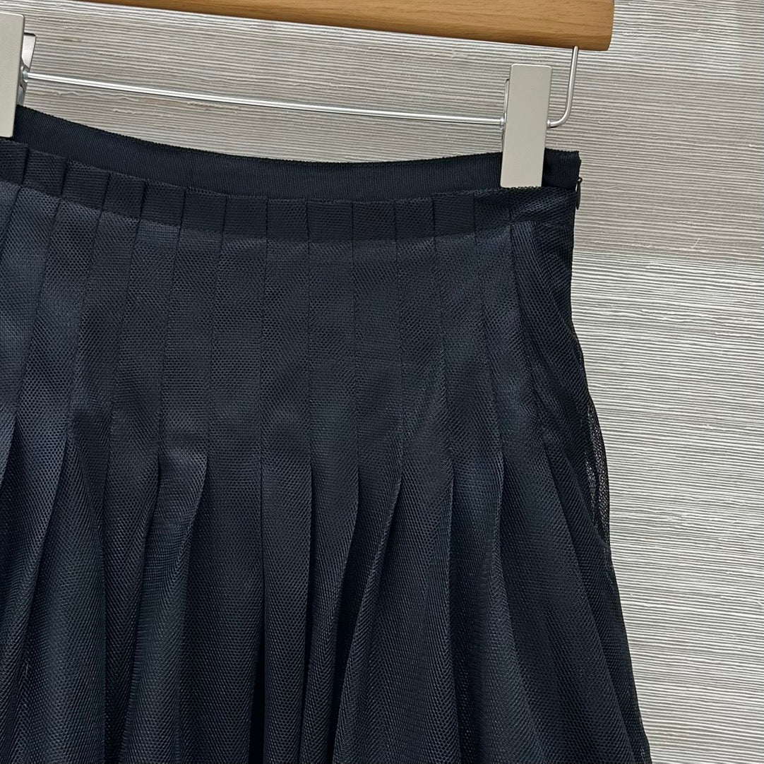 CD Gauze Skirt Black Polyester