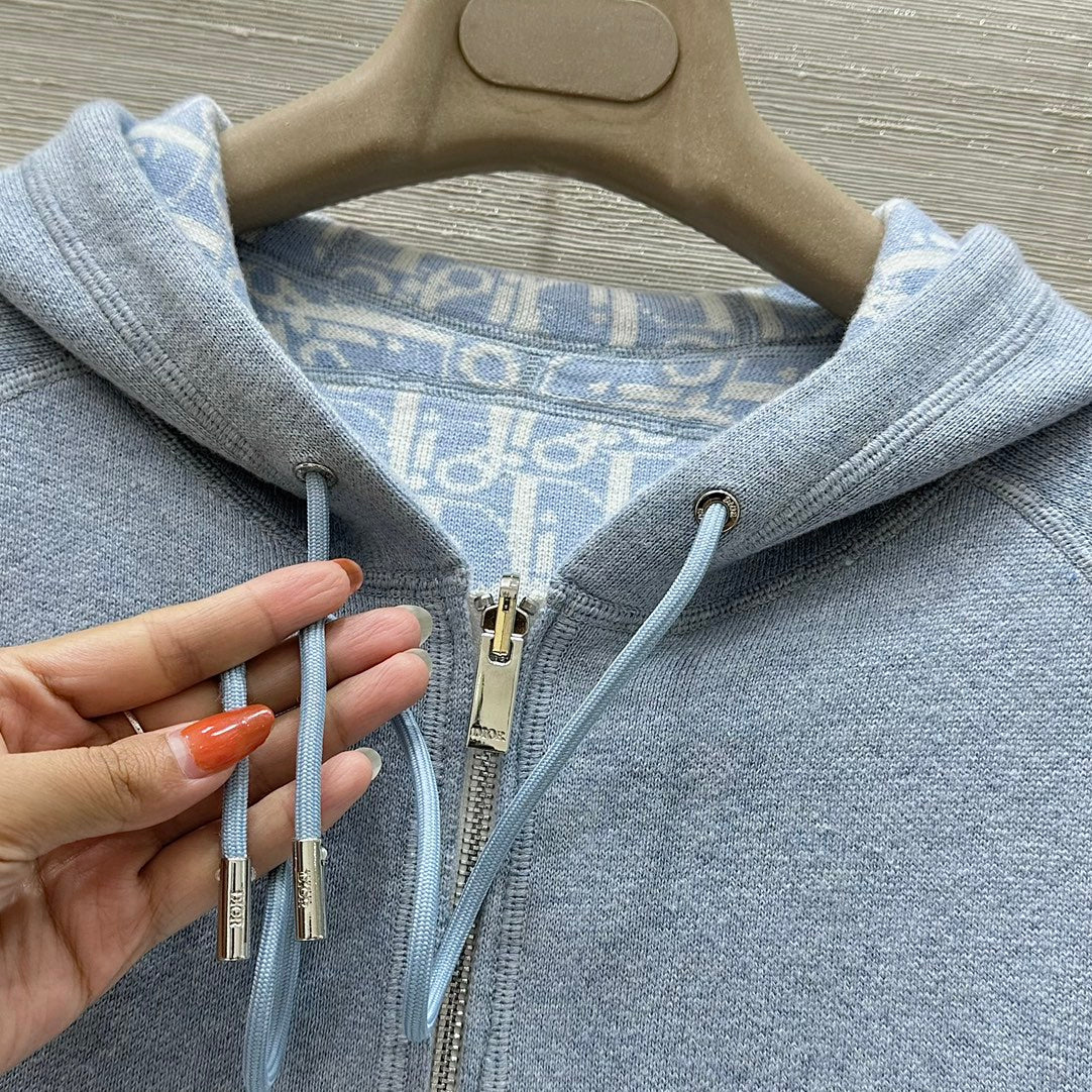 CD 25 Jacket Blue Cotton Cashmere