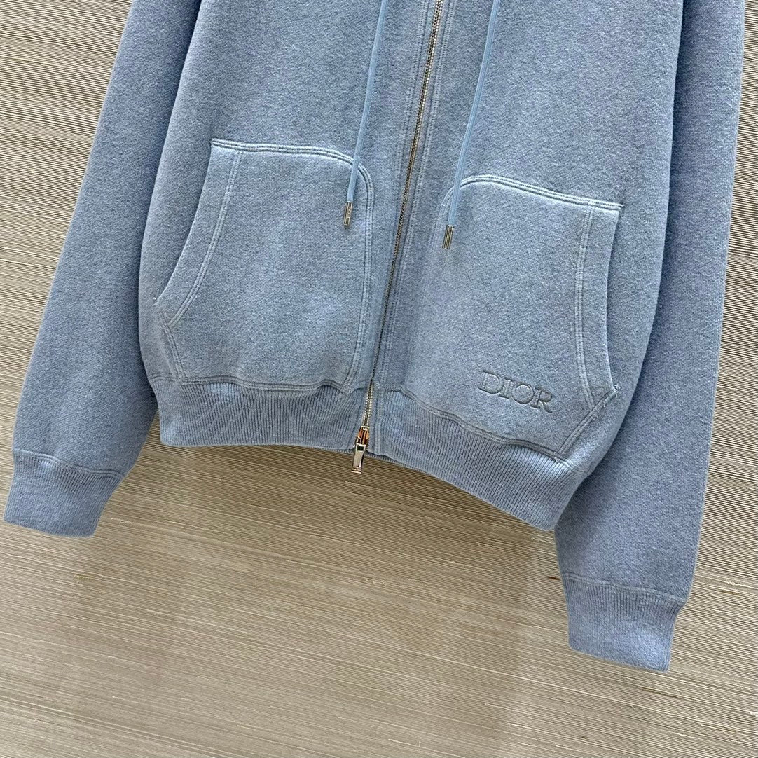 CD 25 Jacket Blue Cotton Cashmere