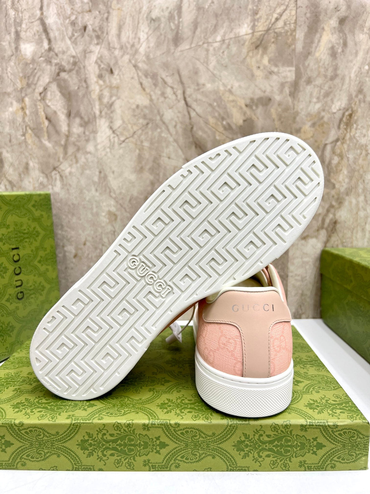 GG Men's ACE Sneaker Pink Canvas 525945
