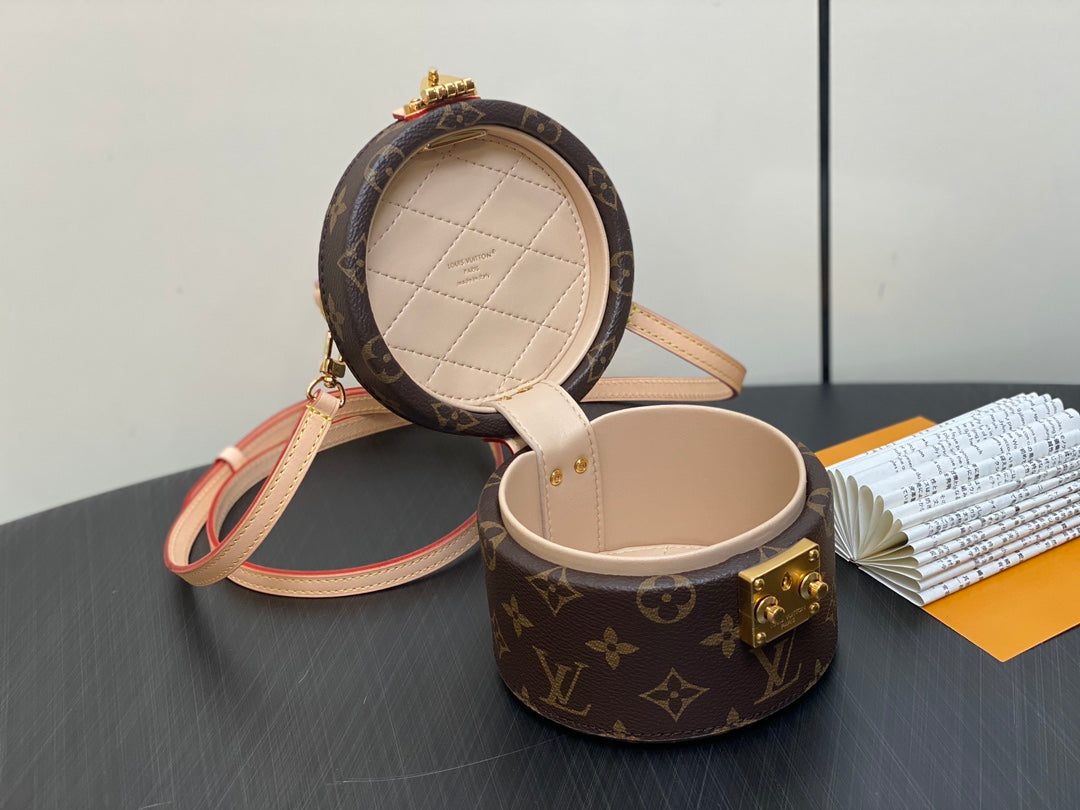lv scott bag 13cm brown monogram canvas