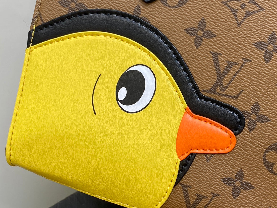 ONTHEGO PM 25CM DUCK BROWN MONOGRAM CANVAS