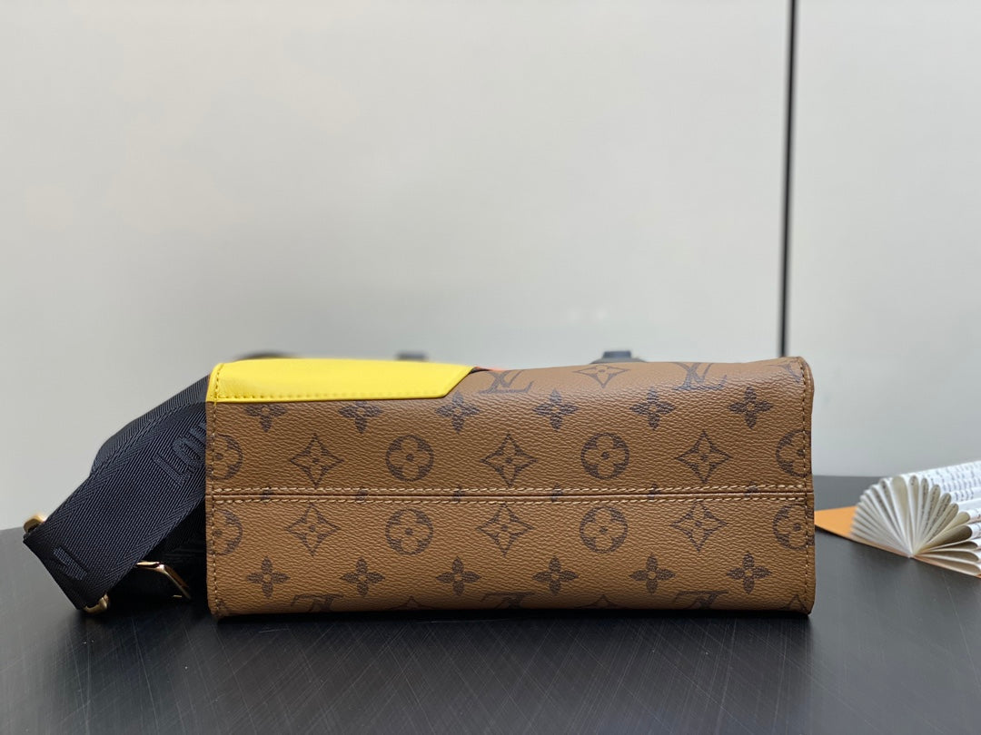 ONTHEGO PM 25CM DUCK BROWN MONOGRAM CANVAS