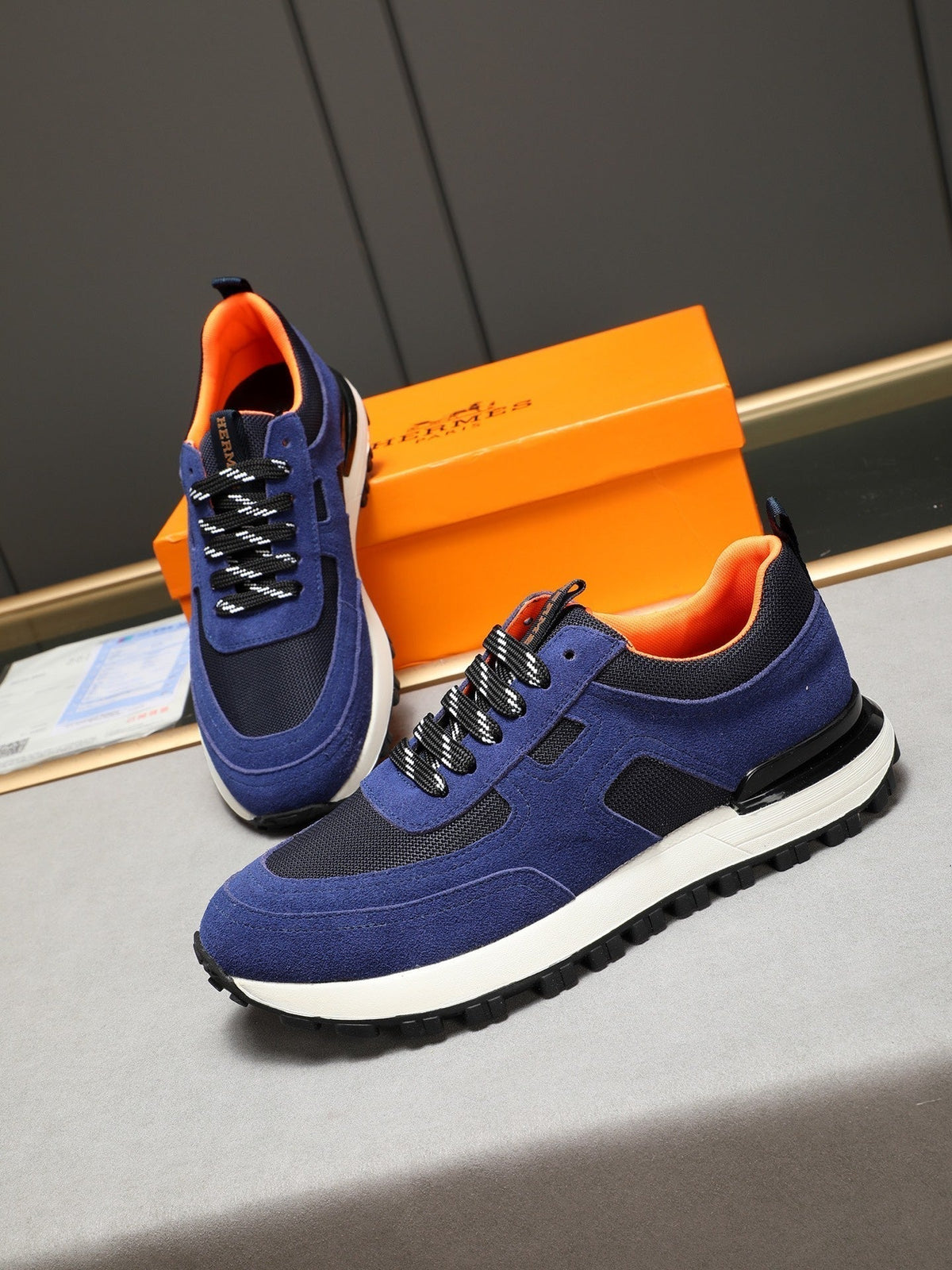 HM Men's Sneaker Blue Suede 619319