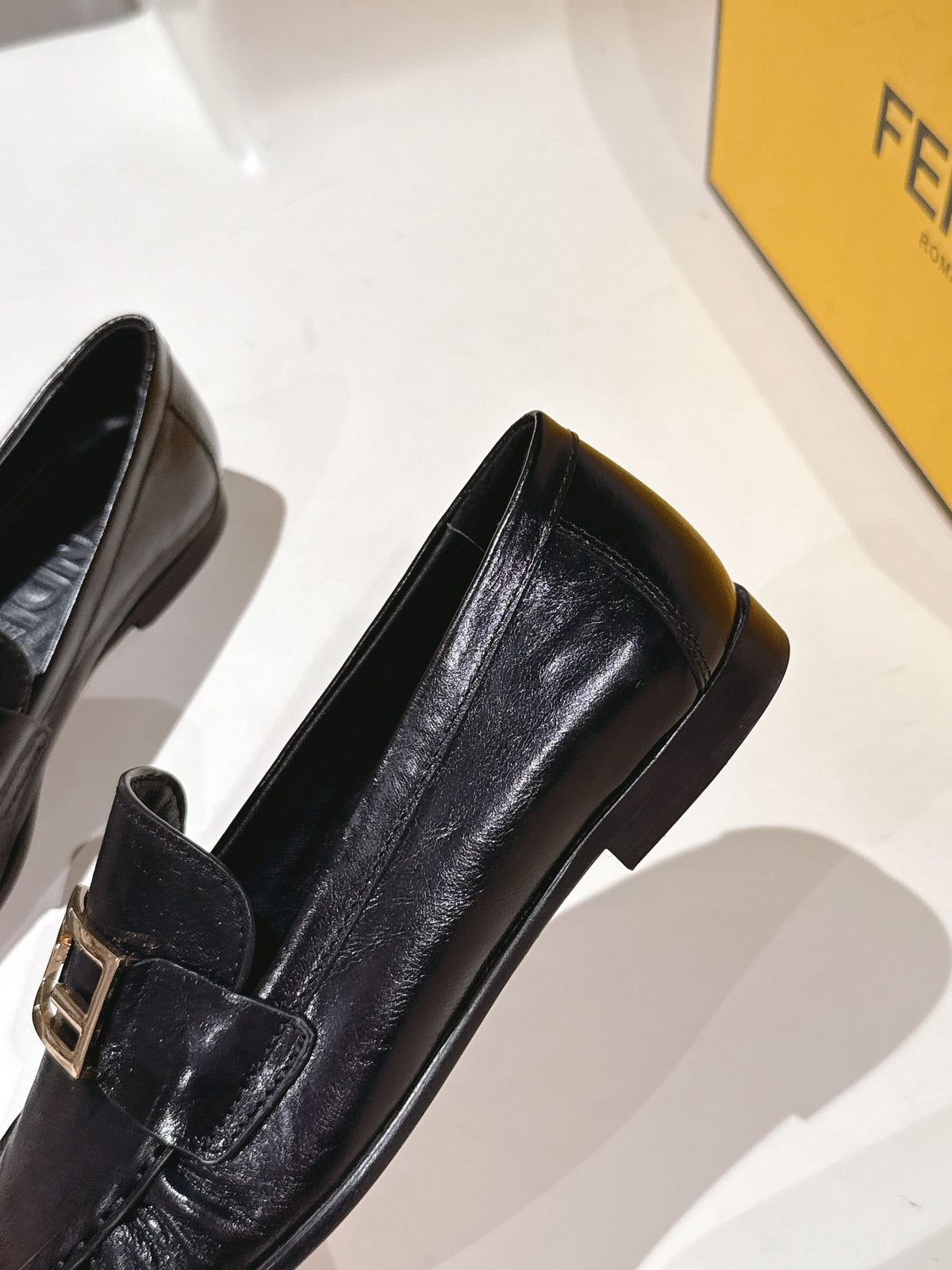 Fendi 2026 Buckle Loafer Black Calfskin