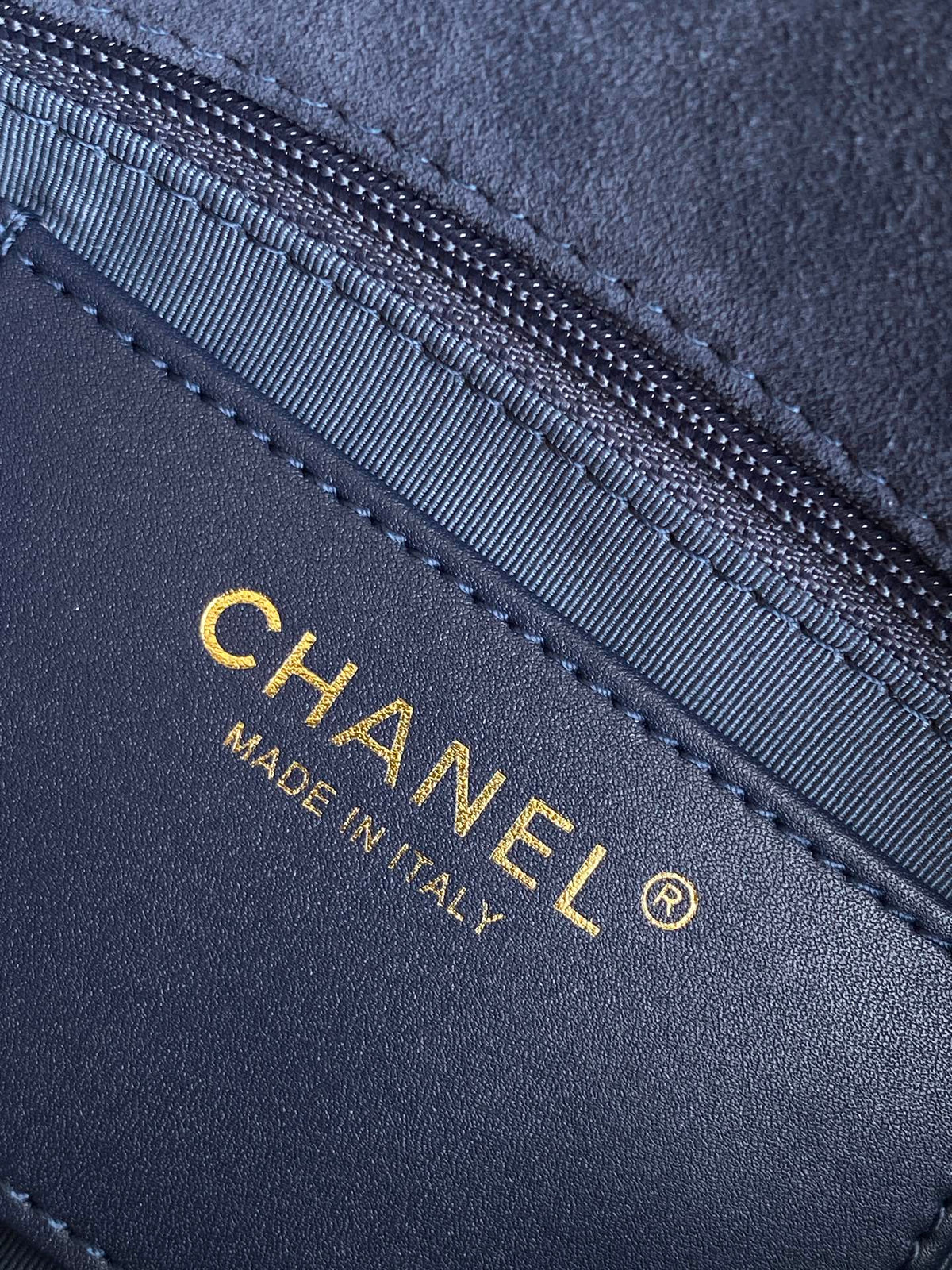 Chanel 2026 Flap Bag Blue Suede Leather