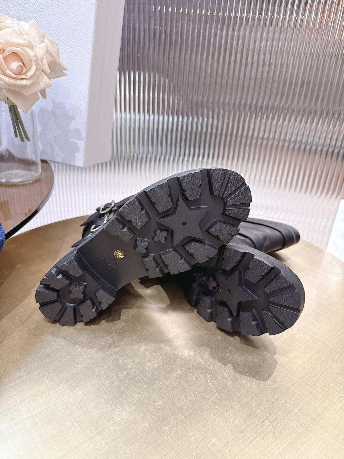 CD 25 short  boots black calfskin 438778