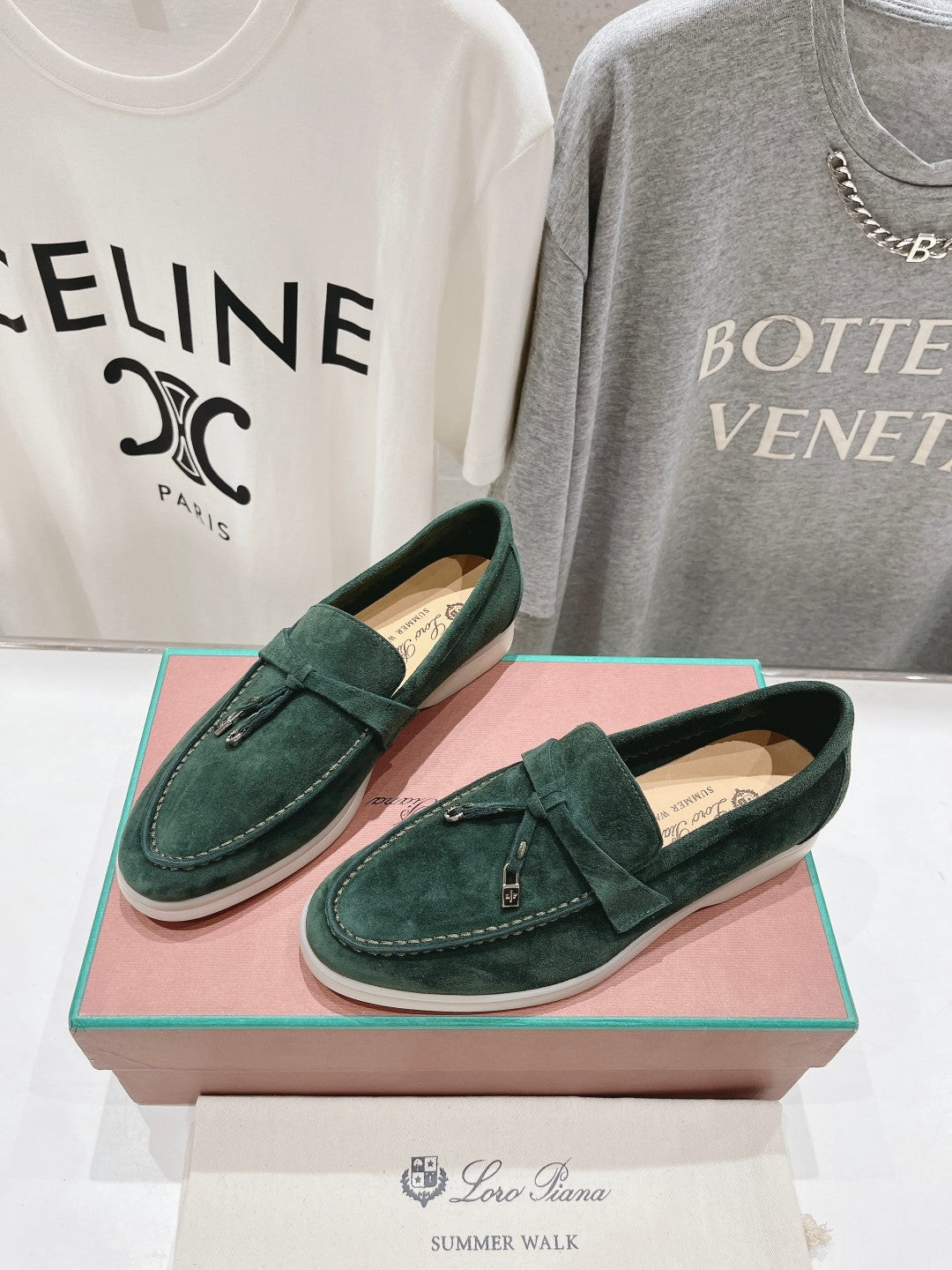 LP SUMMER CHARMS WALK LOAFERS HUNTER GREEN SUEDE