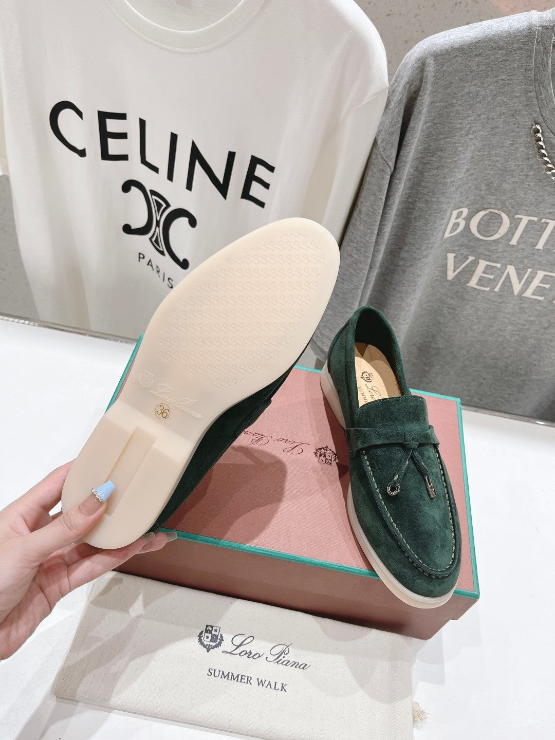 LP SUMMER CHARMS WALK LOAFERS HUNTER GREEN SUEDE