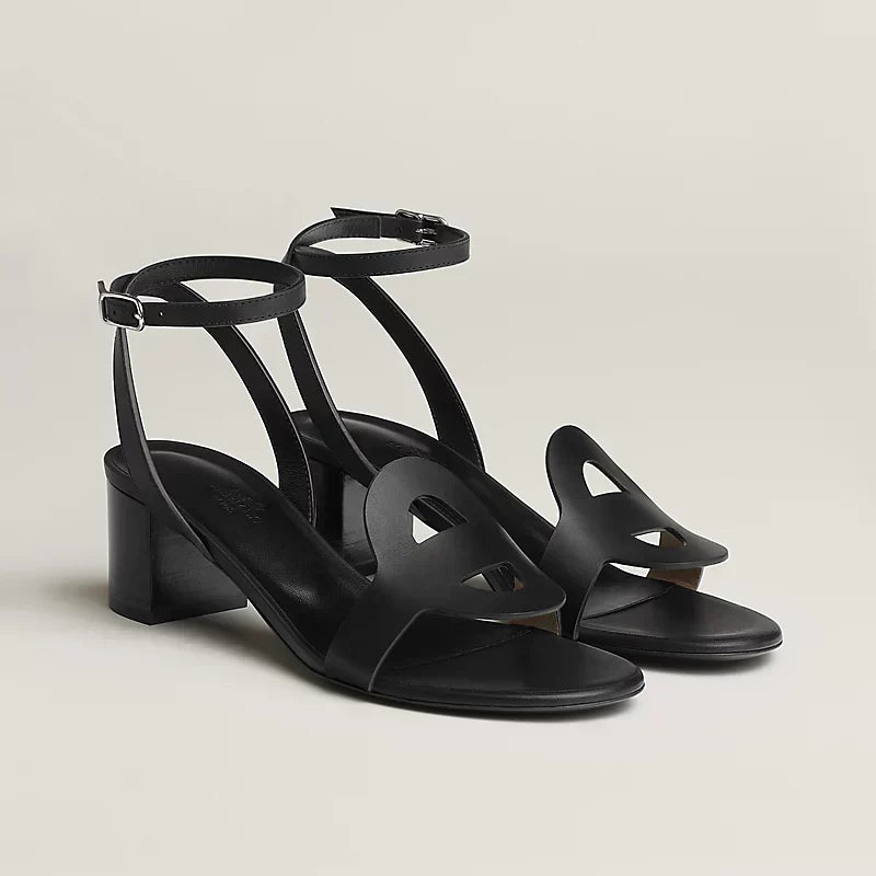 HM Juliette 60 Sandal In Black Lambskin 106179