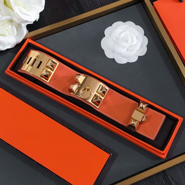 HM Collier De Chien 4cm Rose Gold Bracelet