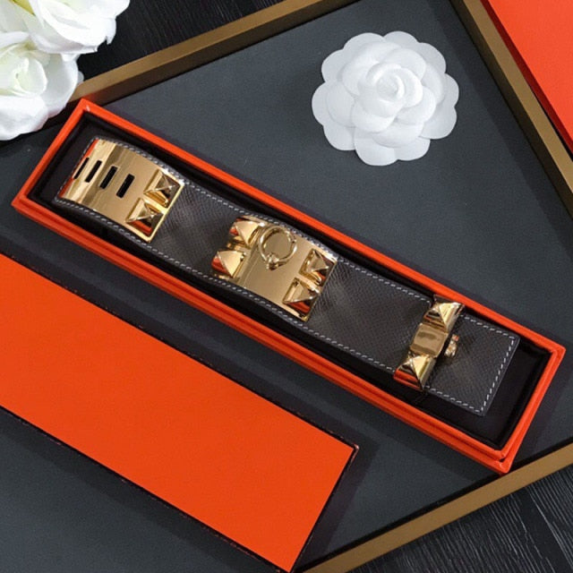 HM Collier De Chien 4cm Rose Gold Bracelet