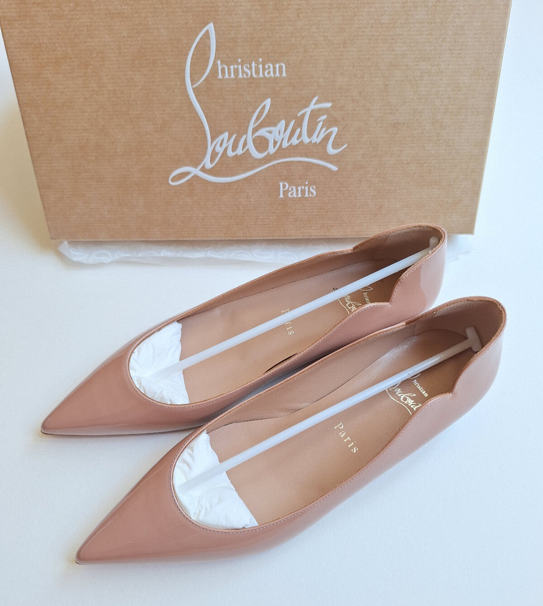 CL 25C Hot Chickita Nude Patent Leather 175454