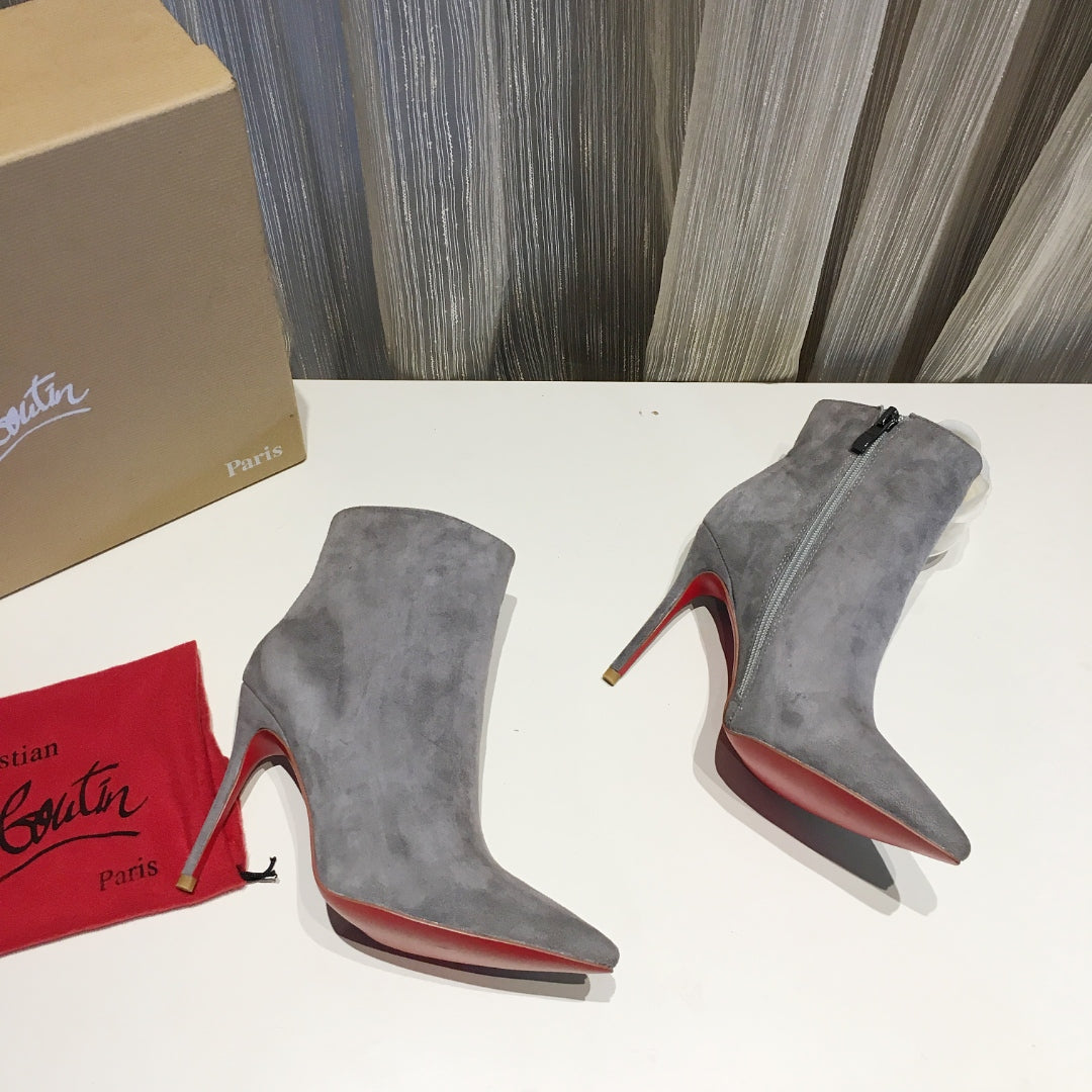 CL So Kate Booty Ankle Boots 100mm Suede Gray
