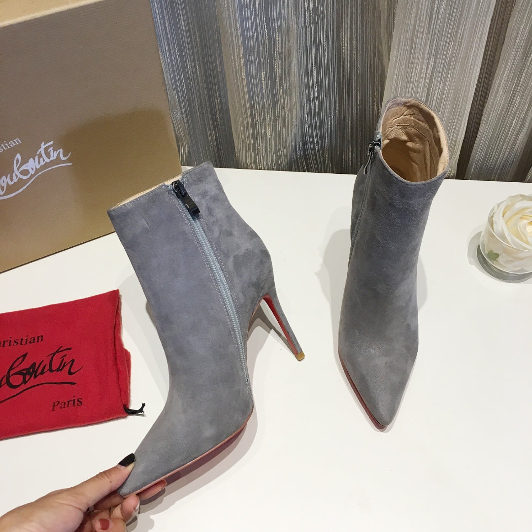 CL So Kate Booty Ankle Boots 100mm Suede Gray
