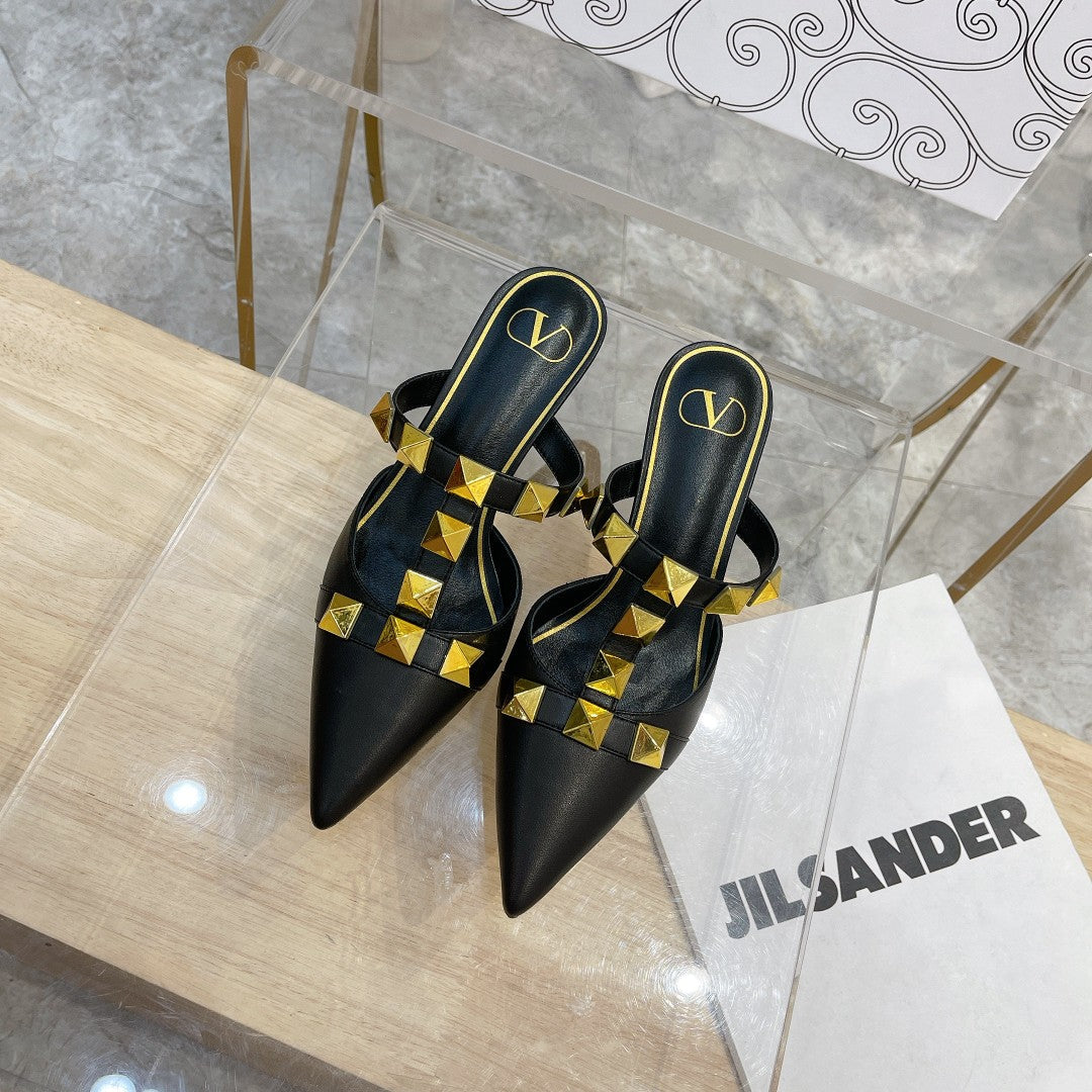 Valentino Pump Mule Heels 65mm Sheepskin 239589