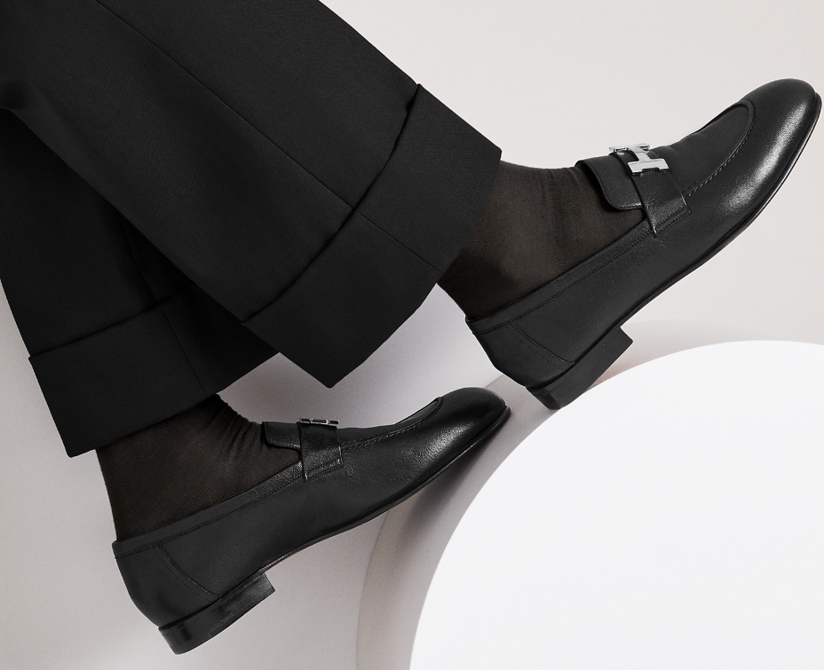HM Paris Loeafer Black Goatskin