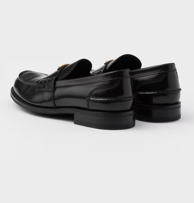 PRA BRUSHED LOAFERS BLACK LAMBSKIN
