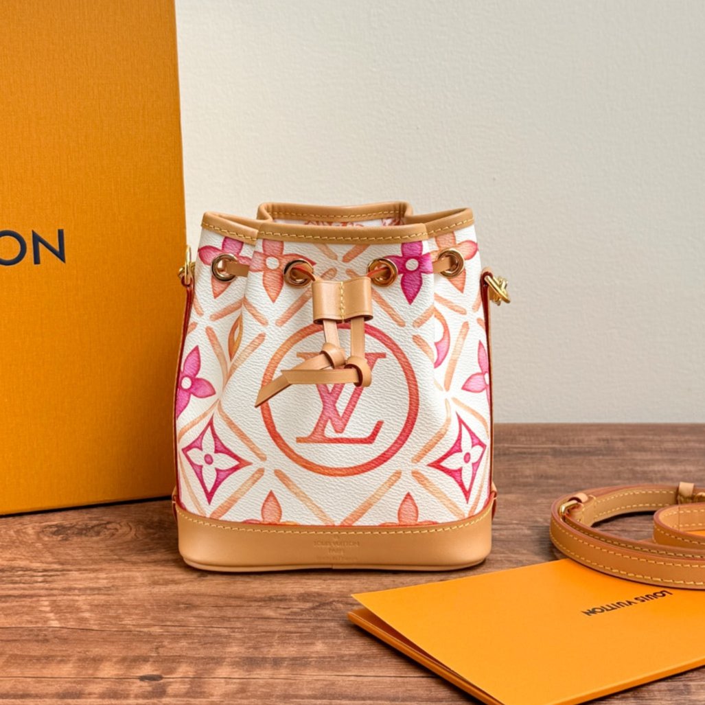 by the pool nano noe 13 coral monogram canvas