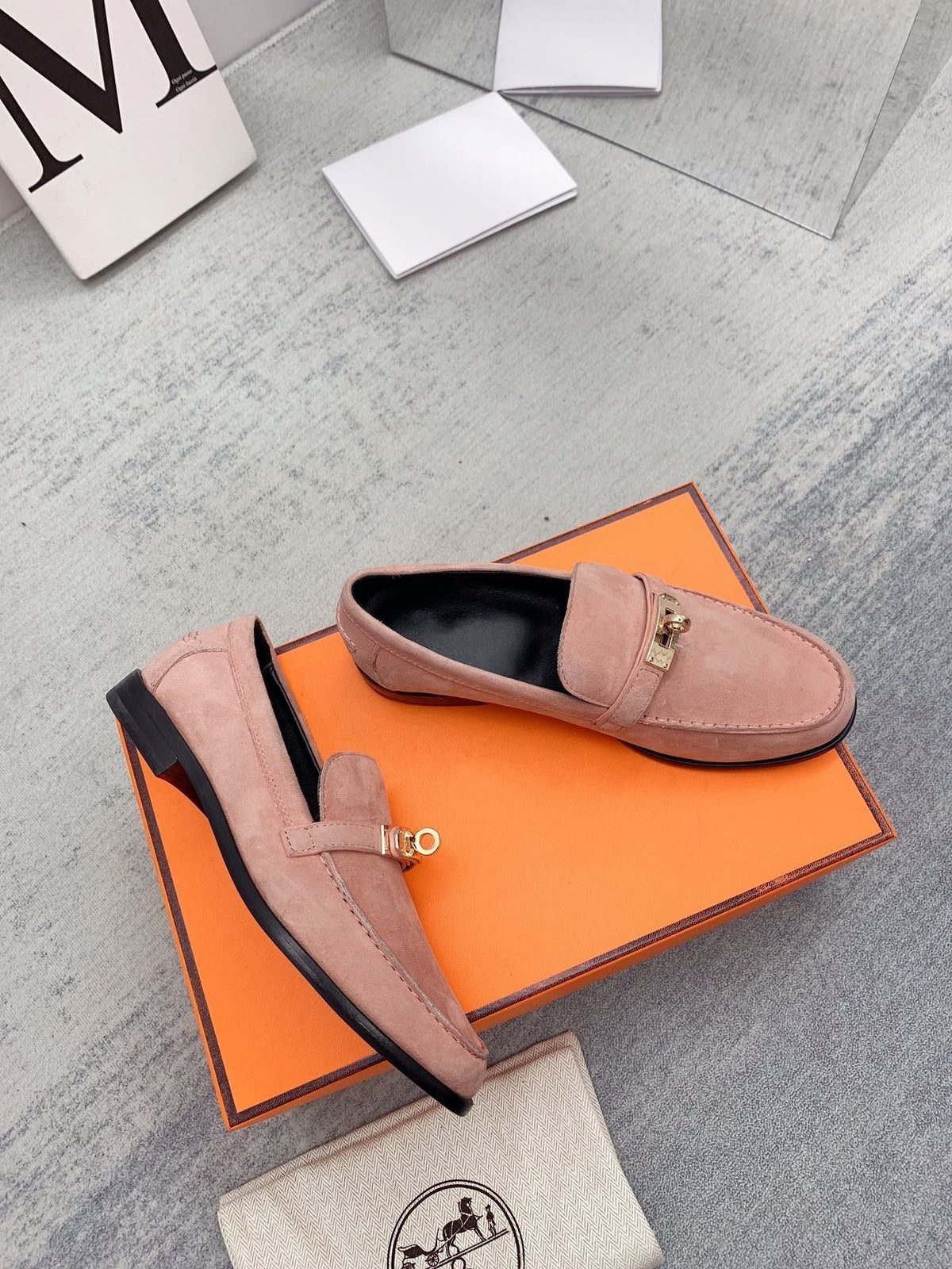 Destin Loafer Suede Light Pink