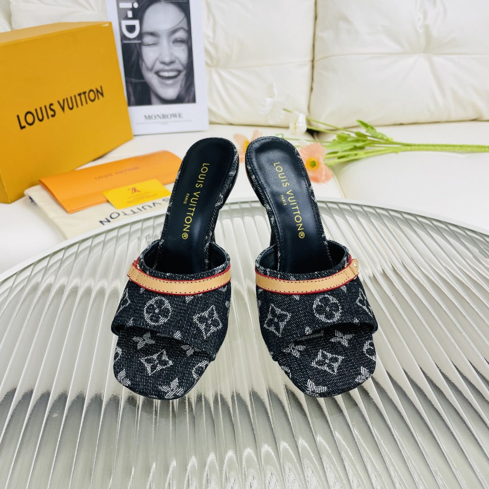 LV Neo Revival 85mm Black Monogram Calfskin