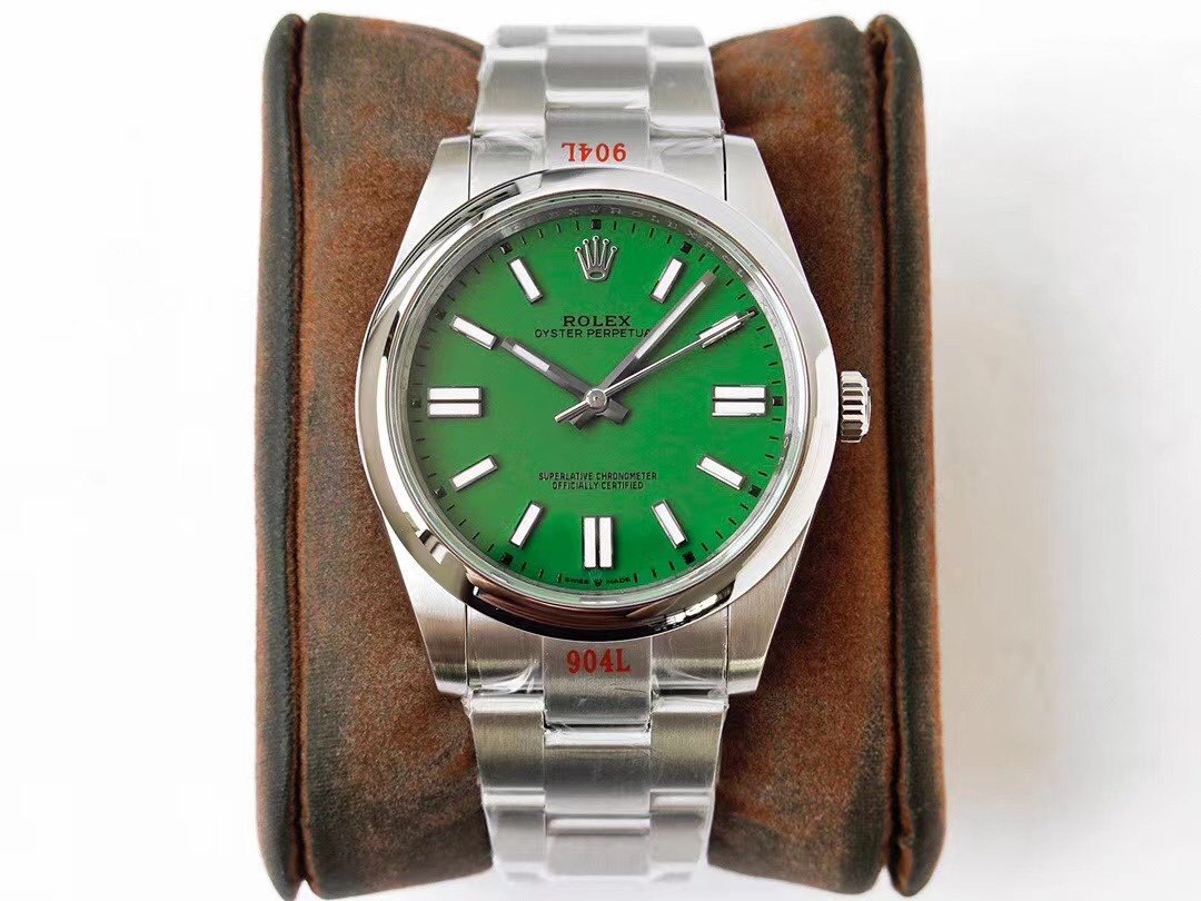 OYSTER PERPETUAL 41 STAINLESS STEEL GREEN DIAL