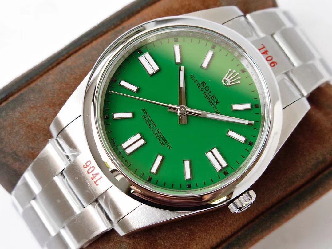 OYSTER PERPETUAL 41 STAINLESS STEEL GREEN DIAL