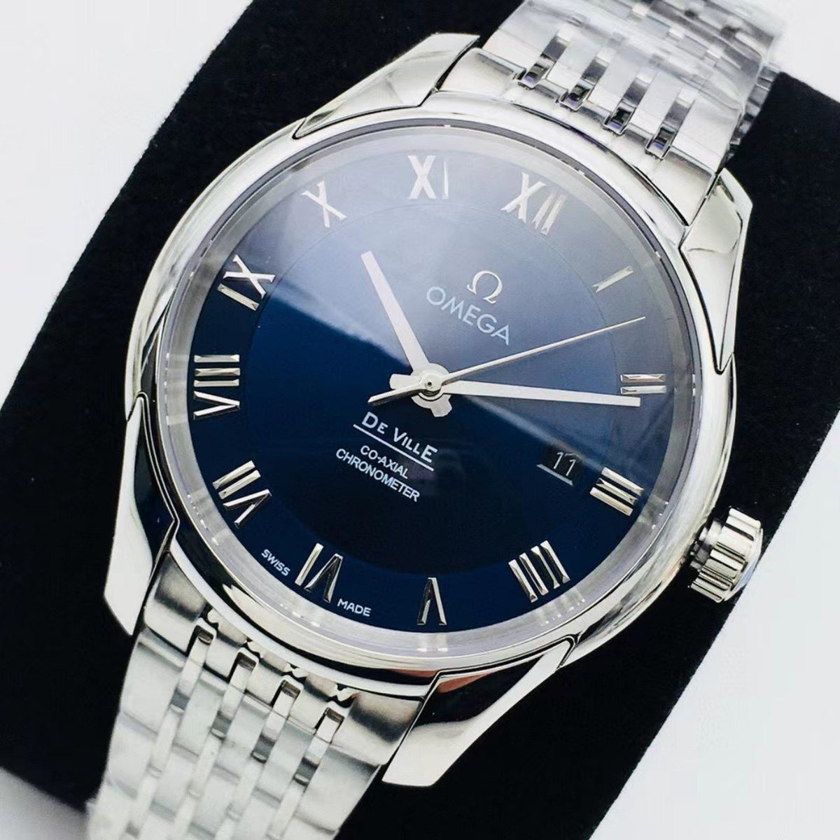 DEVILLE HOUR VISION CO-AXIAL STAINLESS STEEL BLUE DIAL