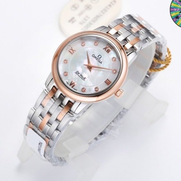DEVILLE PRESTIGE 27MM QUARTZ STAINLESS STEEL WHITE DIAL