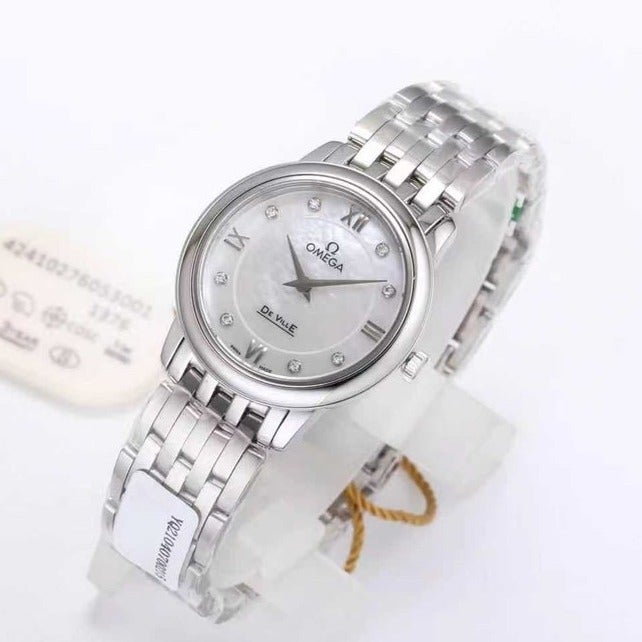 DEVILLE PRESTIGE 27MM QUARTZ STAINLESS STEEL WHITE DIAL